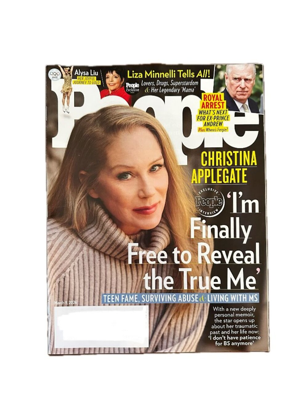 People Magazine March 9 2026 Christina Applegate Liza Minnelli Ex-Prince Andrew